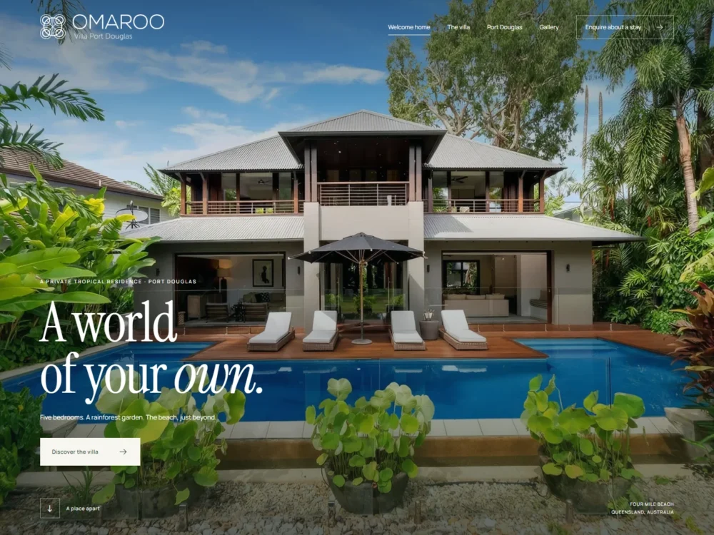 Villa Omaroo website